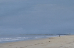 Brancaster Beach - 31" X 21" - Acrylic On Canvas