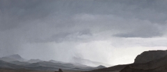 Passing Storm in the Southfork - 26" x 11,5" - Acrylic on canvas - Sold