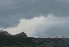 Summer Storm Over Carter Mountain - 26" X 17.5" - Acrylic on canvas