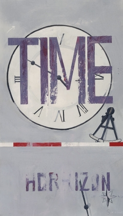 Time Horizon - 37" x 21" - Acrylic on canvas