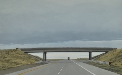 Heavy Traffic In Wyoming - 24'5 X 15" - Acrylic On Canvas