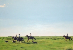 Estancia <br />La Torcaza - 47" x 26" - Acrylic on canvas - Sold