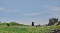 Petrified Ghosts - 33" X 18" - Acrylic On Canvas