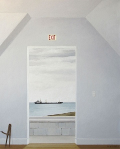 EXIT - 15.5" x 18.5" - Acrylic on canvas